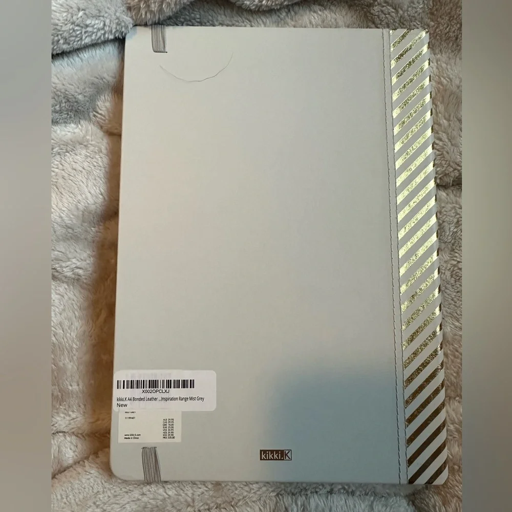 New! Kikki k- A4 bonded leather‎ lined journal 126 pages